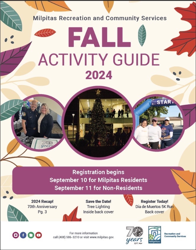 Milpitas Recreation Dept. Fall 2024 Activity Guide